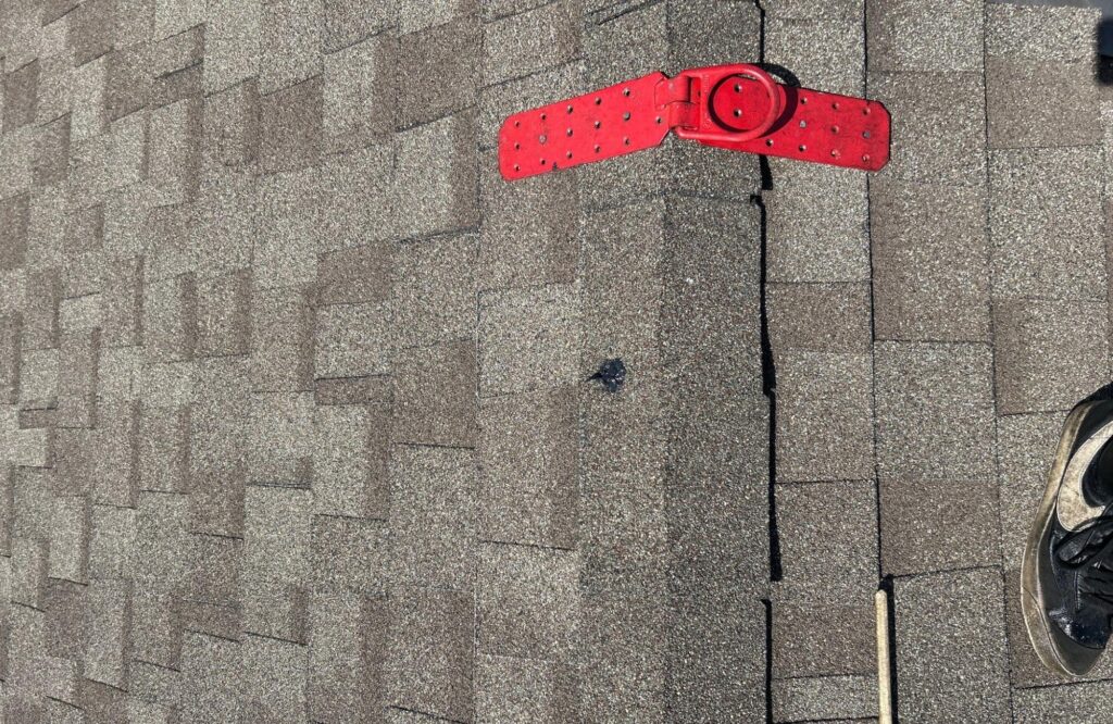 broken Vancouver special house roof